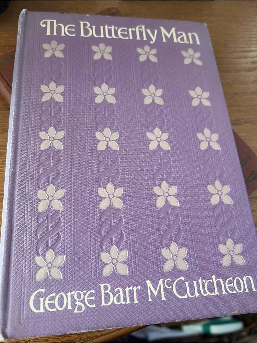 Antique 1910 1st Ed George Barr McCutcheon The Butterfly Man Hardcover in Purple